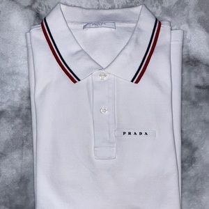 Prada polo shirt, white
